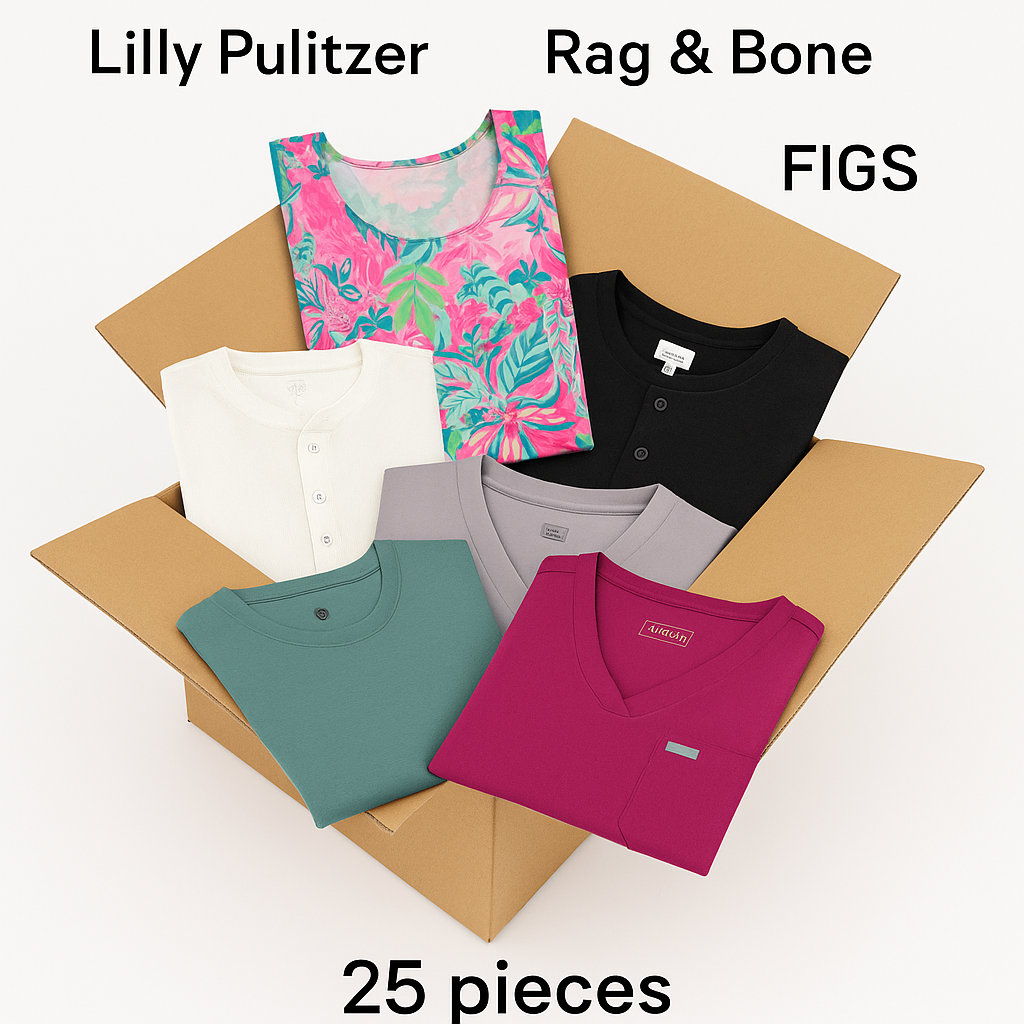 Lilly Pulitzer Lululemon Rag & Bone Figs Mixed Women's Clothing NWOT Wholesale
