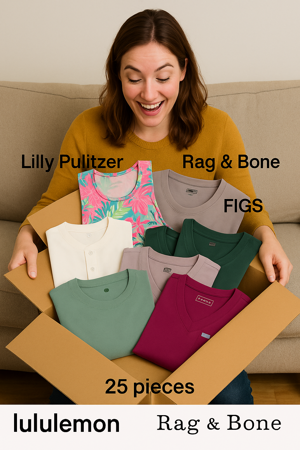 Lilly Pulitzer Lululemon Rag & Bone Figs Mixed Women's Clothing NWOT Wholesale